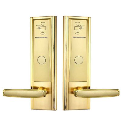 Het gouden 280mm Keyless van het het Slot6v Kosthuis van de Ingangsdeur Slot van de de Kaartdeur van Rfid