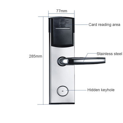 Zilveren kleur Smart Key Card Hotel Elektronisch deur slot voor Hotel Appartement Office