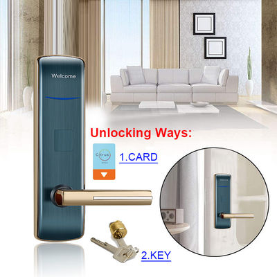 3 kleuren Optioneel Sleutelloze Hotel Smart Door Locks met Swipe Card