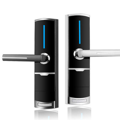 Zwarte kleur Zink Alloy Hotel Smart Key Card Doorlocks met gratis PC Software